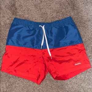 chubbies American flag magic print swim trunks